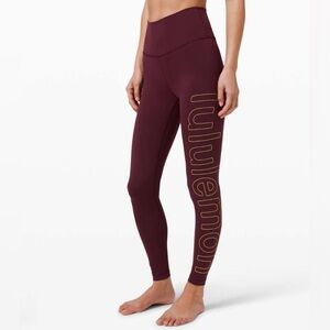 Lululemon Wunder Under High Rise Tight 28" Everlux *Lunar New Year